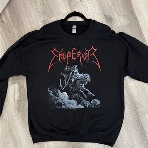 NWOT Emperor Self Titled EP Crewneck Sweartshirt Unisex Large Black Metal